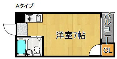 1Rの間取り画像