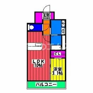 el coco六ツ角【12階】の間取り