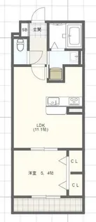 MISTRAL東姫路駅前【2階】の間取り