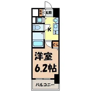 プレサンスSAKAE白川公園【6階】の間取り