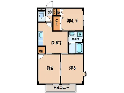 愛知県碧南市平七町2丁目【アパート】の間取り