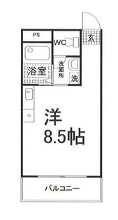エコハイツ高砂駅前【202号室】の間取り