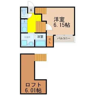 CLUB高畑レジデンス【2階】の間取り