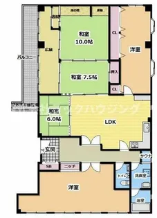 日本IDTビル【4階】の間取り