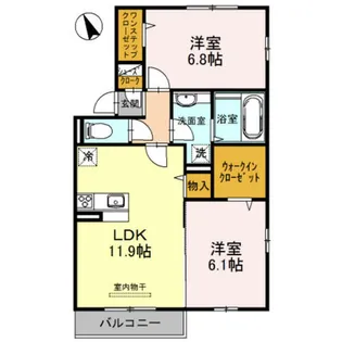 セジュールSO【1階】の間取り