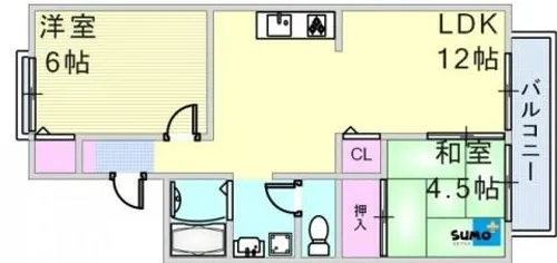 MISTRAL神戸西【103号室】の間取り