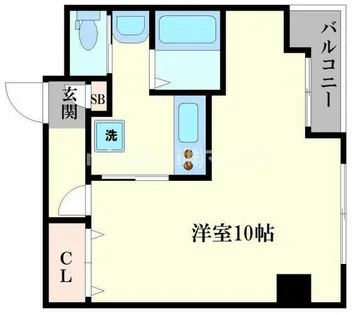 セビーヌ難波南【4階】の間取り