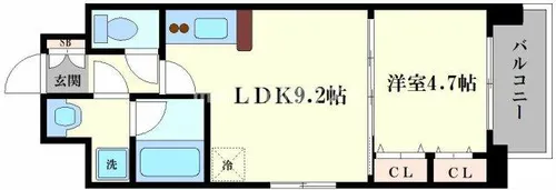 アーバネックス福島【11階】の間取り