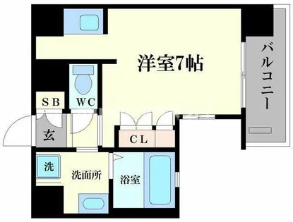 エイペックス南堀江【4階】の間取り