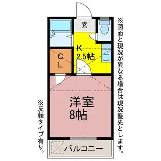 ガーデンコートベイロード【201号室】の間取り