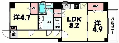 SHEWAS REGALIA【3階】の間取り