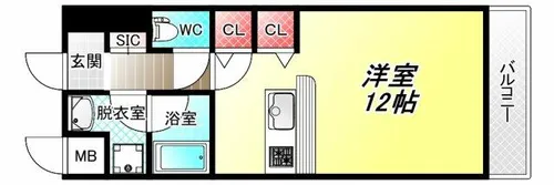 プレ・リヴイエール【3階】の間取り