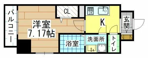 福岡県北九州市小倉北区真鶴1丁目【マンション】の間取り