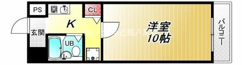 ベルハイム八尾【3階】の間取り