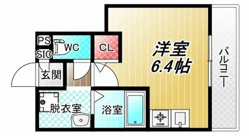 C.REST八尾【4階】の間取り