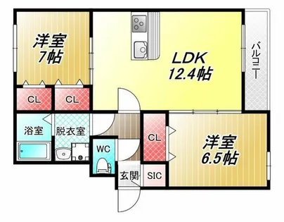 アルカンシエル ヌーモ【1階】の間取り