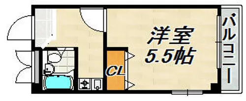 サンマリン妙法寺【3階】の間取り