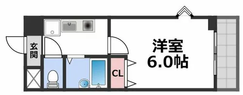 リップルルネ放出【4階】の間取り