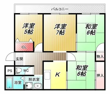 メゾン一番館【4階】の間取り