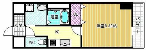 Freedom Residence藤井寺岡【7階】の間取り