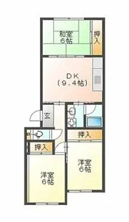 ナカスギマンション【3階】の間取り