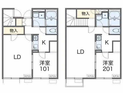 レオネクスト上之島【2階】の間取り