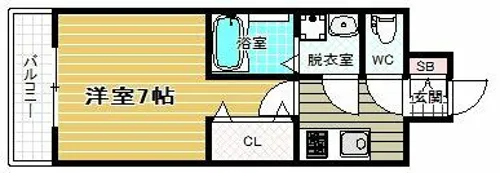 FREEDOM residence松原上田I【705号室】の間取り