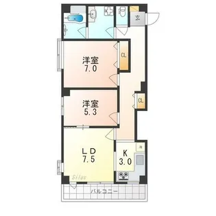 クリヨン岡崎【3階】の間取り
