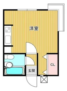 タジママンション【1-G号室】の間取り
