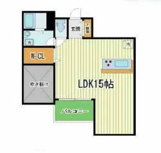 リバープレイス梅田北【10階】の間取り