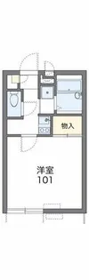 レオパレス狭山池【2階】の間取り