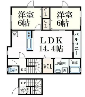 インパルス【2階】の間取り