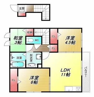 グランメゾン【2階】の間取り