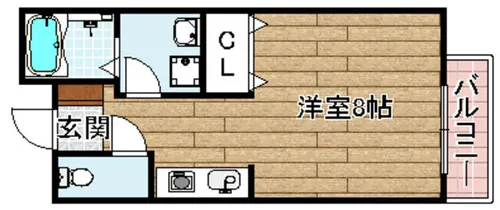 プロースト高槻【1階】の間取り
