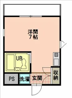 原スイートハウス【4A号室】の間取り