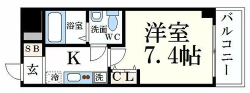 Capital.I姫路【5階】の間取り