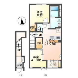 グリーンハーベスト【2階】の間取り