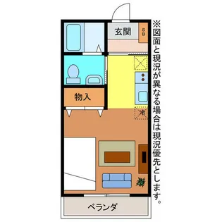 パークハウス 弐番館【203号室】の間取り