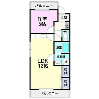 キャッスルミニ松園【2階】の間取り