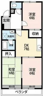 サンライフすあげ【5階】の間取り