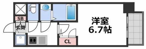S-RESIDENCE都島Lux【13階】の間取り