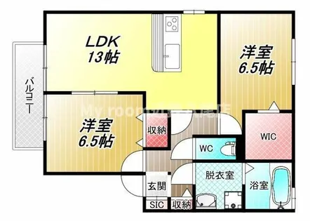 グラン・シャリオ萱振A棟【1階】の間取り
