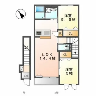 La Cima【2階】の間取り