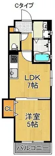ラモーナ玉出東Ⅱ【2階】の間取り