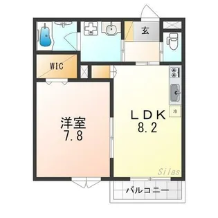 森のハイツ【1階】の間取り