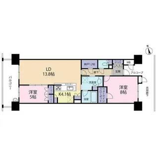 なんばセントラルプラザ リバーガーデン(0003187)【17階】の間取り