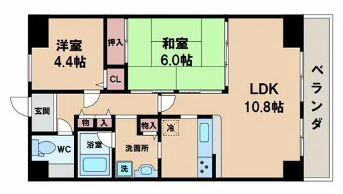 アートメゾン播磨【2階】の間取り