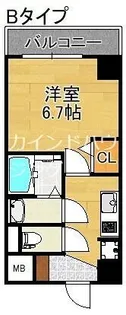 グランエクラ花園町【2階】の間取り