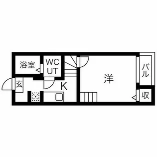 ヴェリテール本陣【2階】の間取り