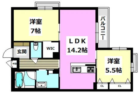 Precious 千里丘東【3階】の間取り